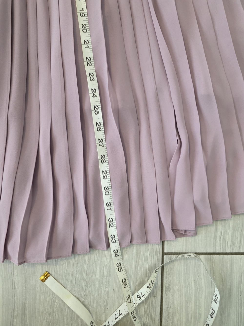 Uniqlo Lavender Pleated Maxi Skirt - Picture 4 of 8